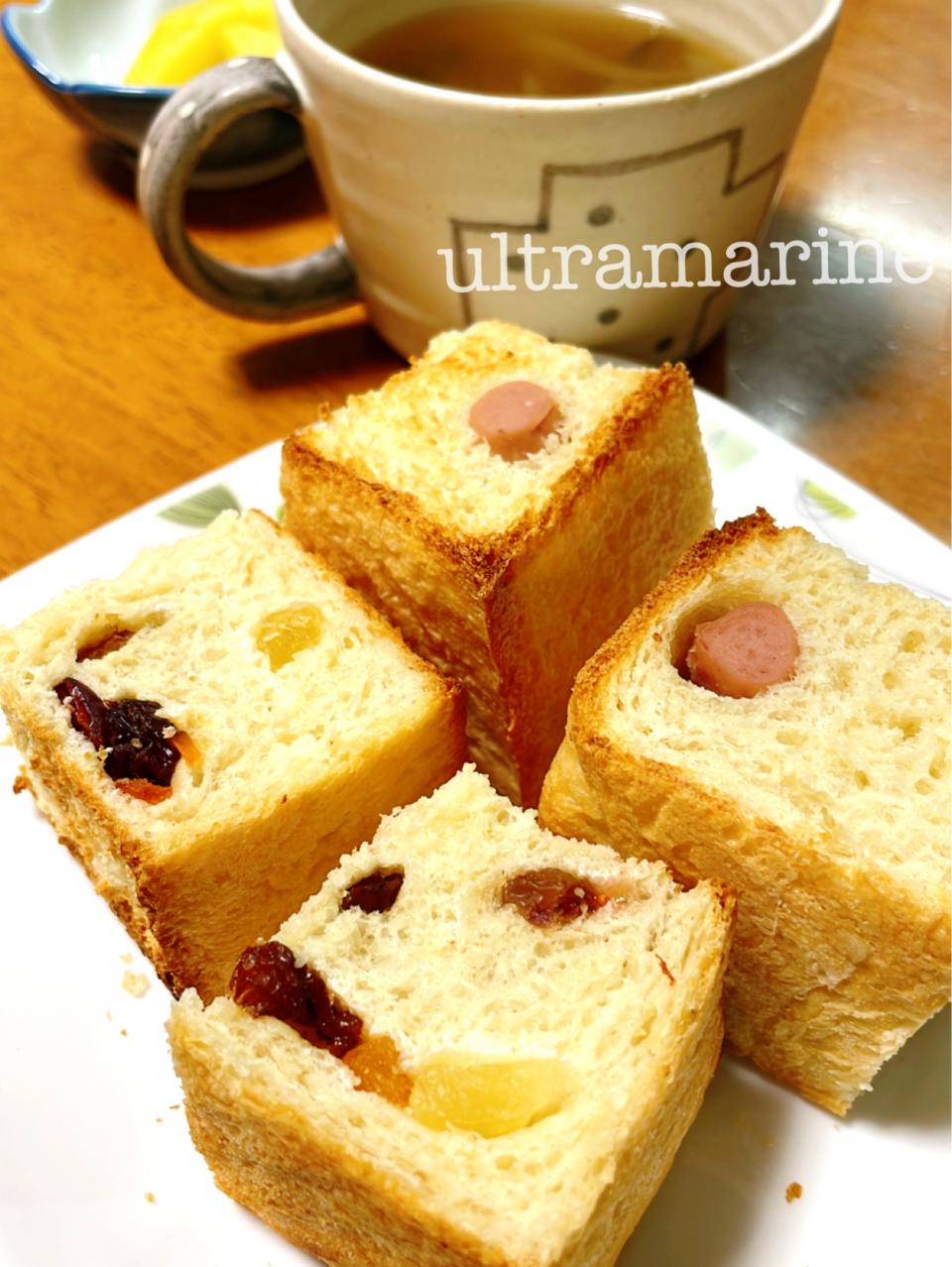 ＊おうちパンで角食、朝ごはん♪＊